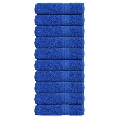 Afbeelding van vidaXL Douchehanddoeken 10 st 70x140 cm 360 g/m² 100% katoen blauw
