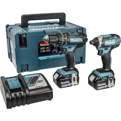 Afbeelding van Makita DLX2131JX 18V Li ion accu klopboor /schroefmachine (DHP482) &amp; slagschroevendraaier (DTD152) combiset (2x 3.0Ah) in Mbox