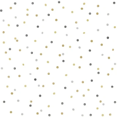 Afbeelding van Leen Bakker ESTAhome Behang Stippen Goud En 53cm X 10,05 M Goudkleurig Vlies
