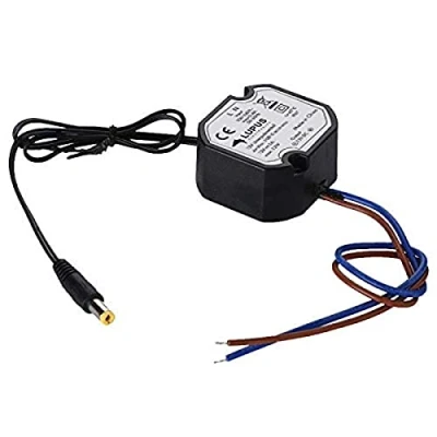 Afbeelding van LUPUS Electronics 10810 12V inbouwvoeding 1A (weerbestendig) voor ruimtebesparende inbouw met DC aansluitstekker, 12W, 12V, zwart