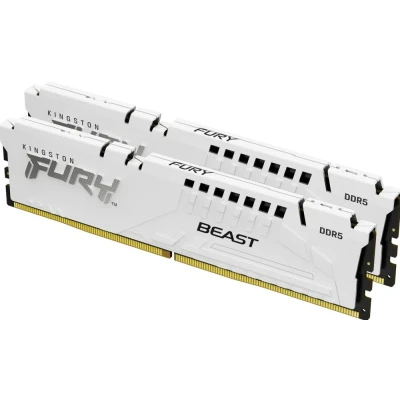 Afbeelding van 64GB 6400MT/s DDR5 CL32 DIMM (Kit of 2) FURY Beast White XMP
