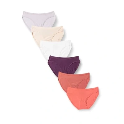 Afbeelding van Amazon Essentials Women&#039;s Katoenen onderbroek in bikinimodel (verkrijgbaar grote maten), Pack of 6, Neutrale tinten, M