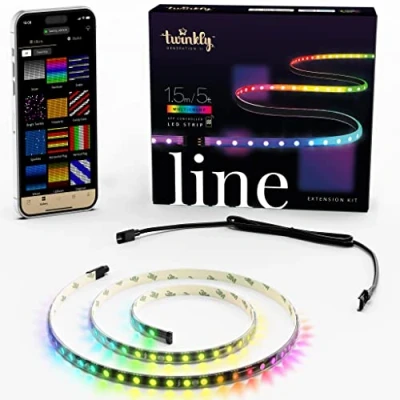 Afbeelding van Twinkly LED strip Line Uitbreidingsset 1.5 meter (Flexibel, 90 LEDs, IP20, RGB+Wit)