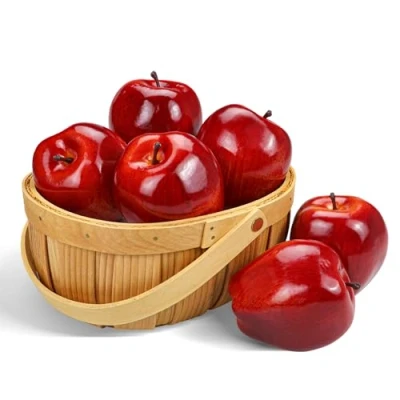 Afbeelding van Kunstappels Nepfruit Rood Heerlijke appels voor decoratie, decoratief fruit, faux grote rode 6 stuks