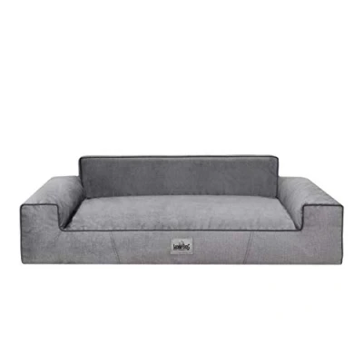 Afbeelding van Bjird Hondenbed hondenmand voor kleine, middelgrote en grote honden hondenkussen hondensofa hoes afneembaar wasbaar Glamour New Maat: M: 78 x 53 cm Grijs Fancy