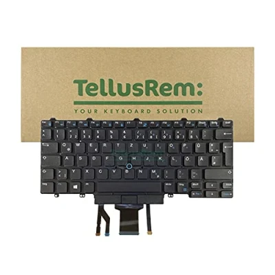 Afbeelding van TellusRem Vervanging toetsenbord Duitse achtergrondverlichting voor Dell Latitude E5450, E7450, E7470