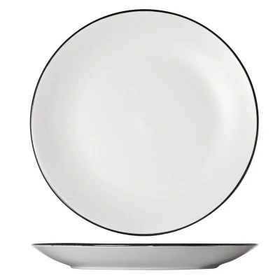 Afbeelding van Cosy&amp;Trendy Speckle White Plat Bord Ø 27 cm Set 6