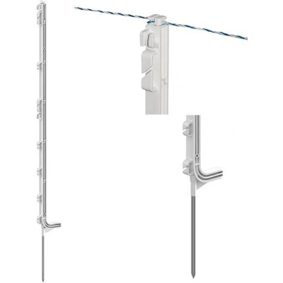 Afbeelding van Ako Premium Kunststofpaal Wit 147cm 5 Stuks