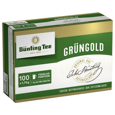 Afbeelding van Bunting Tee Grungold Teebeutel Pak (10x 100 Stuks)