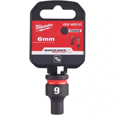 Afbeelding van Milwaukee Accessoires SHOCKWAVE Slagdop 3/8&quot; 6mm 1 stuk 4932480263
