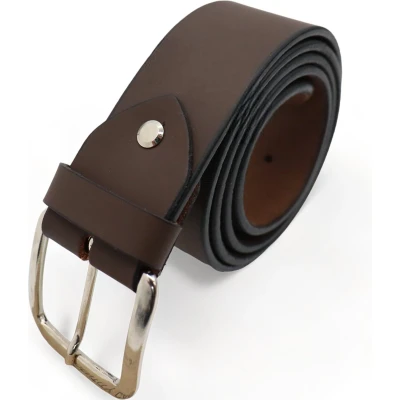 Afbeelding van Safekeepers riem Casual jongens heren Leer Bruin