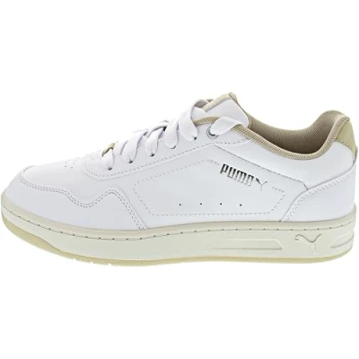 Afbeelding van Puma Dames Court Classy Sneaker, witgeroosterde amandel, 8.5 UK, Witte geroosterde 42.5 EU