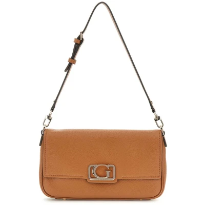 Afbeelding van Guess Circe Dames Schoudertas met vlap Cognac One Size