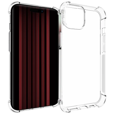 Afbeelding van Apple iPhone 15 Hoesje Siliconen en TPU (zacht) iMoshion Softcase/Backcover Transparant Telefoonhoesje