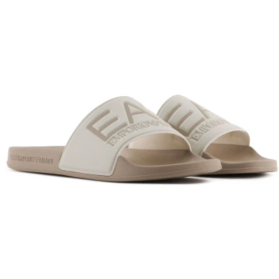 Afbeelding van EA7 Emporio Armani Unisex Badslippers, Maat: 43, Cobblestone/silver birch Kunststof