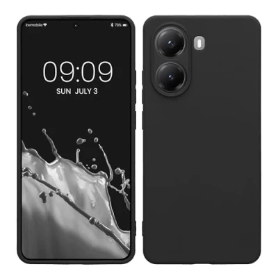 Afbeelding van kwmobile telefoonhoesje geschikt voor Xiaomi Poco X7 Pro 5G Hoesje smartphone Precisie camera uitsnede In mat zwart