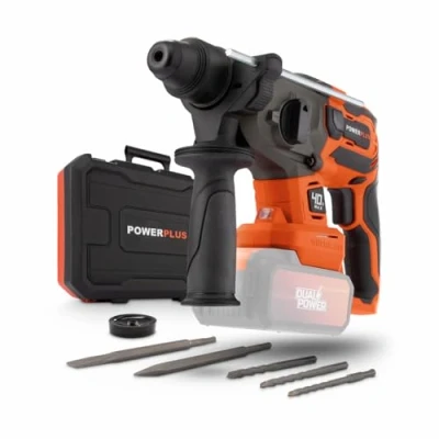 Afbeelding van Draadloze grap hamer 40V 5J SDS Plus borstelloos + 5 accessoires dubbele power poWDP15680