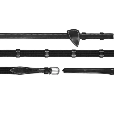 Afbeelding van Dyon 5/8&quot; Webband Teugels met 9 leren passanten