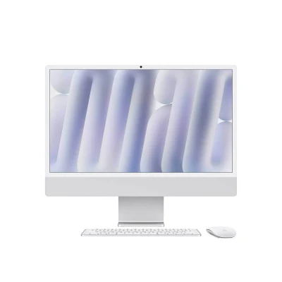 Afbeelding van iMac 24&quot; Silver M4 10C CPU &amp; GPU 16GB 256GB Gbit Eth Mouse MK TID