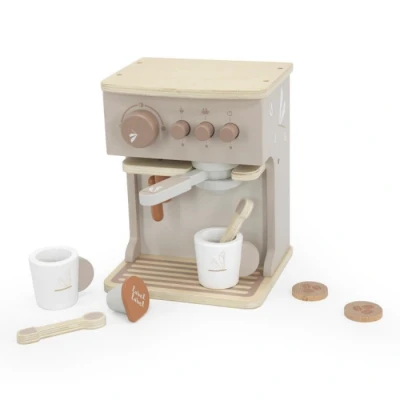 Afbeelding van Label Nougat Houten Espresso Machine LLWT 37070