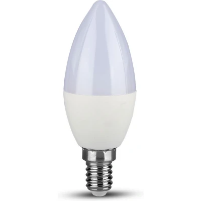 Afbeelding van V TAC VT 1855 N LED Lampen Kaars E14 IP20 4.5 Watt 470 Lumen 6500K