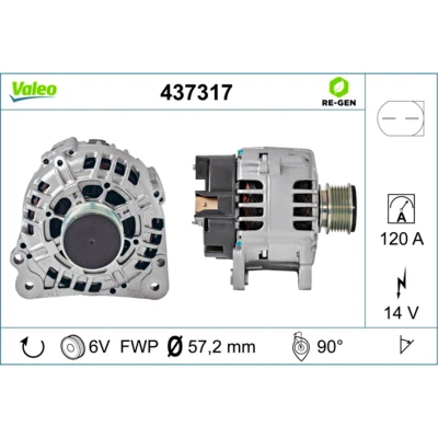 Afbeelding van Valeo Alternator/Dynamo 437317