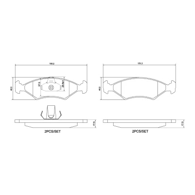 Afbeelding van Brembo Remblokset P 24 043