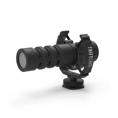Afbeelding van ShiftCam ProMic Shotgun directionele microfoon voor mobiele apparaten fotografie en videografie ruisonderdrukking