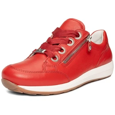 Afbeelding van ara Sneaker Sneakers laag, Dames, Maat: 40, Red Leer