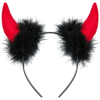 Afbeelding van Duivelsoren Haarband Hoofdband Carnaval Halloween Party Kostuum Haaraccessoires Hoofddeksels Hoorns