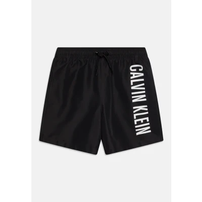 Afbeelding van Calvin Klein Swimwear Medium Drawstring Zwemshorts voor kinderen, Maat: 128 140, Black