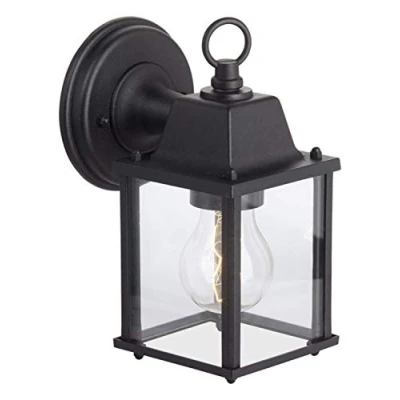 Afbeelding van Brilliant IRVIN Buiten wandlamp Transparant;Zwart