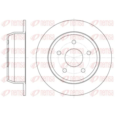 Afbeelding van REMSA Remschijf JEEP: GRAND Cherokee 2, II Achteras 305, 305mm 10mm 5 volledig 6628.00 52098666,52098666AA,BDM686210,DCA662800 Remschijven