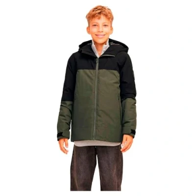 Afbeelding van JACK&amp;JONES JUNIOR Jcoaiden Transitional Jacket Jnr Short voor kinderen, Bos Nacht/Detail: Black Blocking, 164