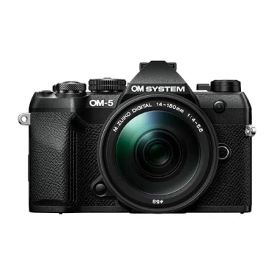 Afbeelding van OM SYSTEM 5 Mark II Micro Four Thirds Systeem Camera incl. lens M.Zuiko Digital ED 14 150mm II, 20 MP Live MOS Sensor, assige Beeldstabilisatie, IP53 weerbestendige afdichting