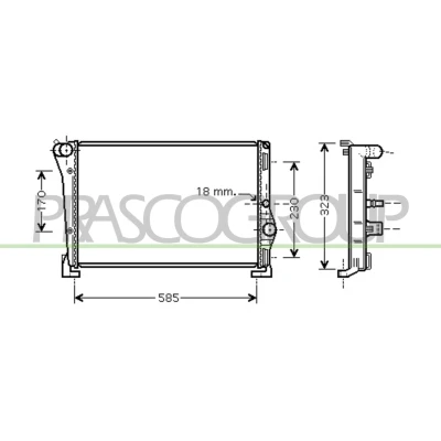 Afbeelding van Radiateur PRASCO LA002R004