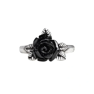 Afbeelding van Alchemy Token of Love Ring Zilverkleurig/Zwart
