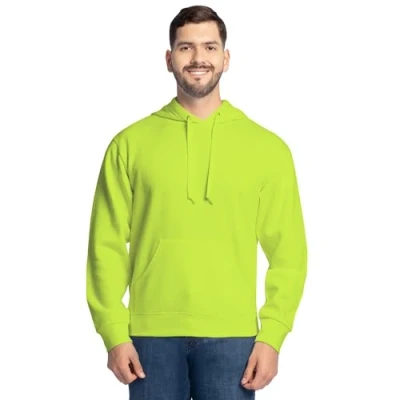 Afbeelding van Fruit of the Loom Eversoft fleece hoodies voor heren, vochtafvoerend en ademend, pullover met capuchon, L