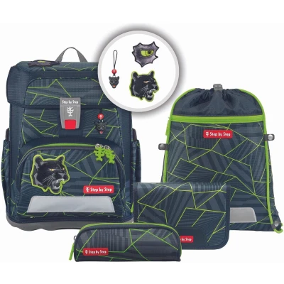 Afbeelding van Step by Cloud schooltas set 5 stuks.