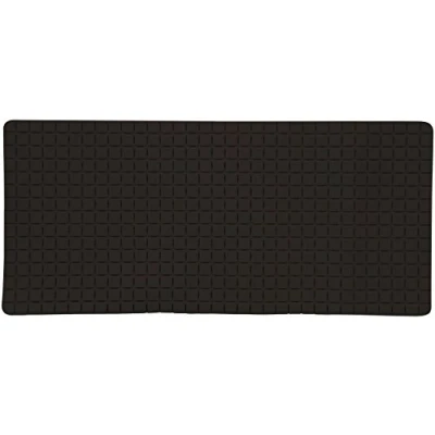 Afbeelding van MSV Douche/bad anti slip mat badkamer rubber zwart 76 x 36cm