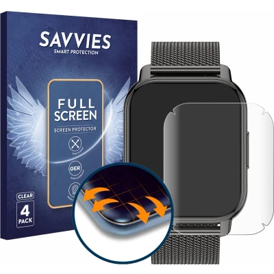 Afbeelding van Savvies Screenprotector voor Popglory P66 1.85&quot; Folie Beschermfolie transparant volledig dekking (4 Stuks)