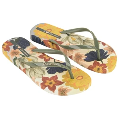 Afbeelding van Ipanema TONG À Verao Tropical Teensandalen, Dames, Maat: 37, Beige vert Kunststof