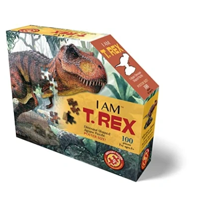 Afbeelding van Madd Capp Ik ben puzzel T Rex 100 stukjes, posterformaat