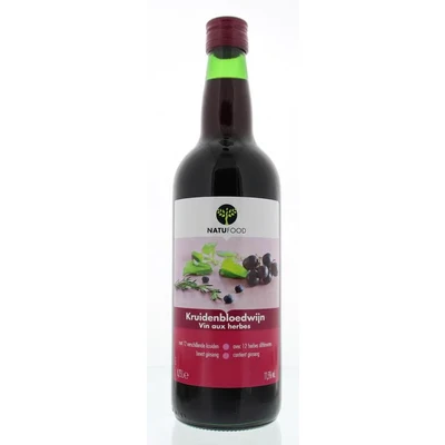 Afbeelding van Natufood Kruidenbloedwijn Multi verpakking 12x750ML