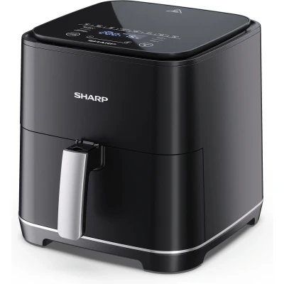 Afbeelding van Sharp AF GS552AE B XL Airfryer Heteluchtfriteuse 5.5 liter 1650 Watt zwart