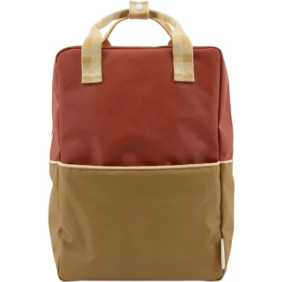 Afbeelding van Sticky lemon rugzak colourblocking fig brown apple tree vanilla sorbet 38 cm