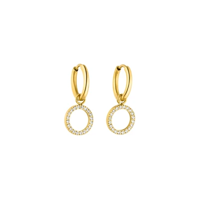 Afbeelding van Purelei Closed GLOW Oorbellen goldcoloured, Dames, Maat: One Size, Gold coloured