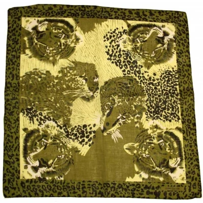 Afbeelding van Zac&#039;s Alter Ego Tiger camouflage and leopard print Bandana Groen