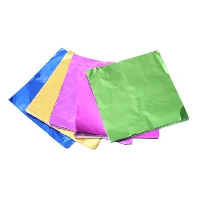 Afbeelding van ULTNICE folie papier wrapper, aluminium foil voor chocolade snoep verpakking 500 stuks kleur