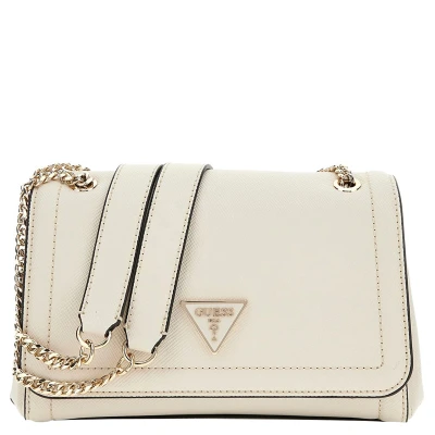 Afbeelding van GUESS Schoudertas Noelle Covertible Xbody Flap Bag Bone Beige